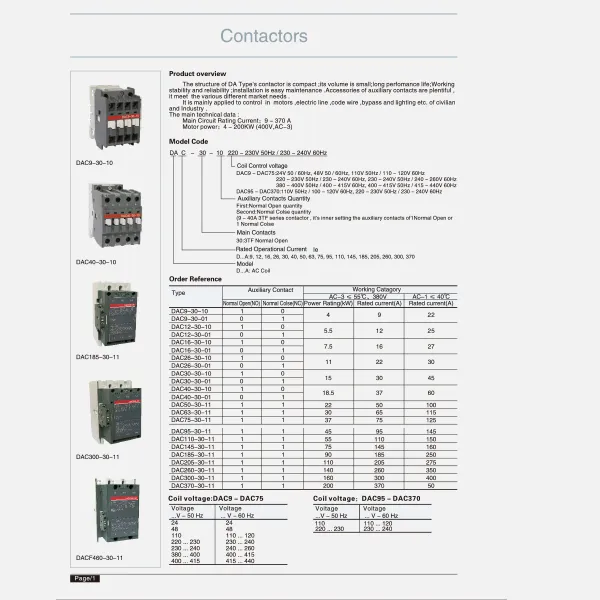 A jara contactor-katalogi-lati CDADA